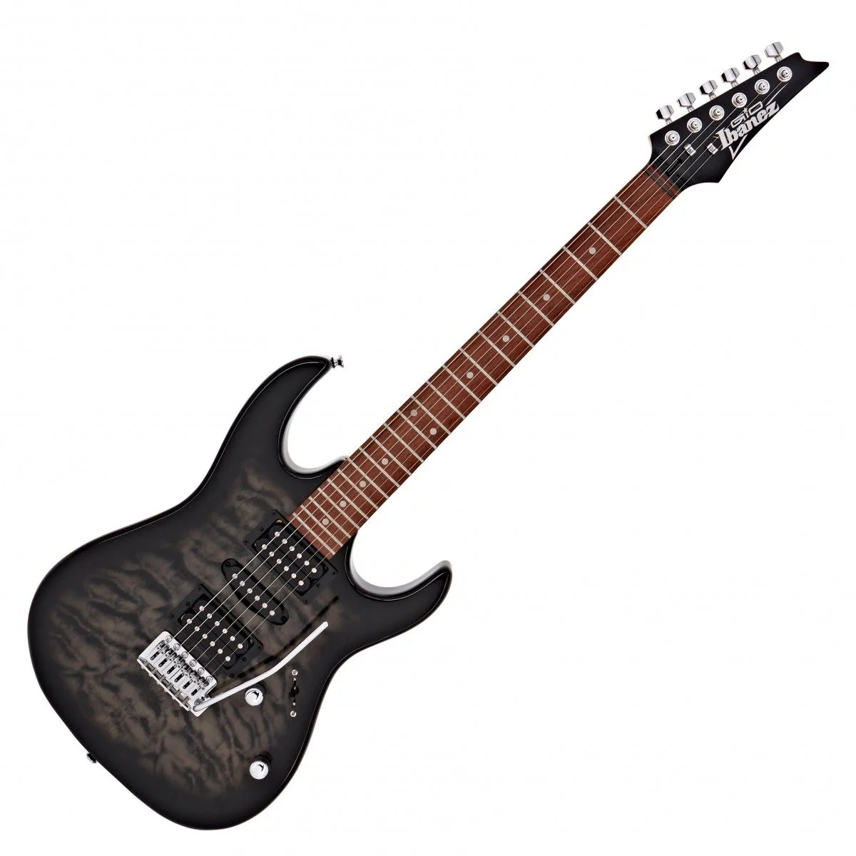 Ibanez GRX70QA Electric Guitar Kit | Transparent Black Burst - Image 3