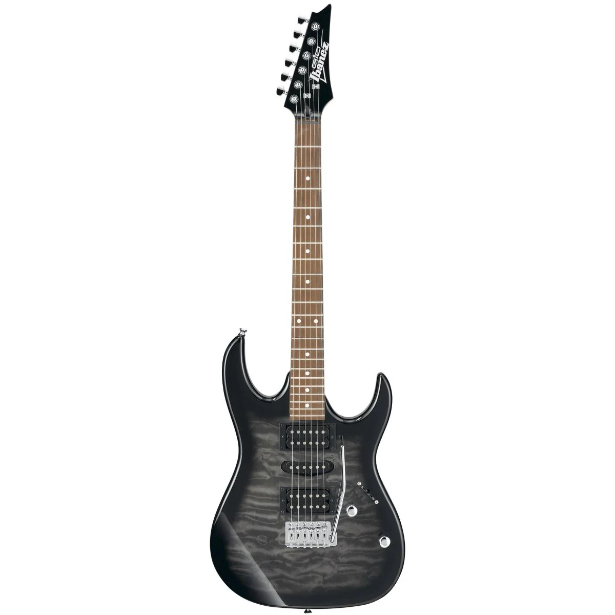 Ibanez GRX70QA Electric Guitar Kit | Transparent Black Burst - Image 4