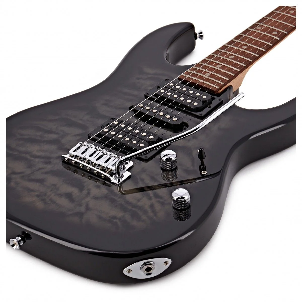 Ibanez GRX70QA Electric Guitar Kit | Transparent Black Burst - Image 5