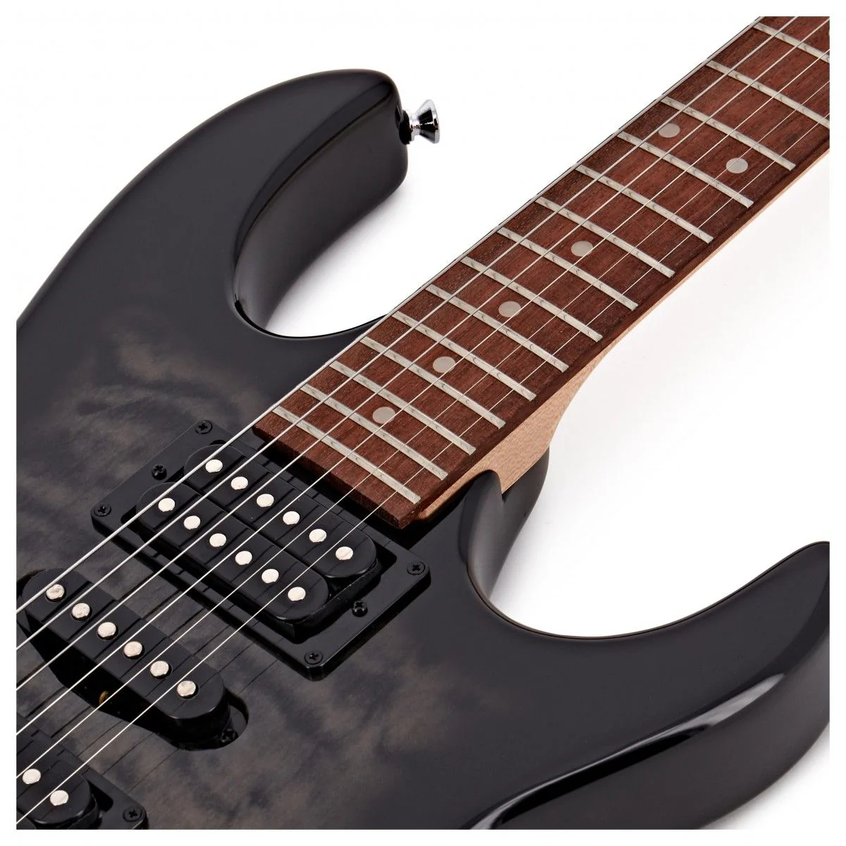 Ibanez GRX70QA Electric Guitar Kit | Transparent Black Burst - Image 6