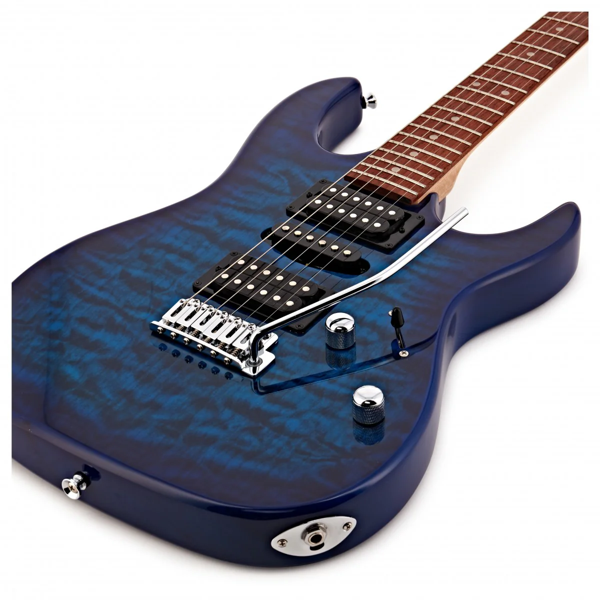 Ibanez GRX70QA Electric Guitar Kit | Transparent Blue Burst - Image 4