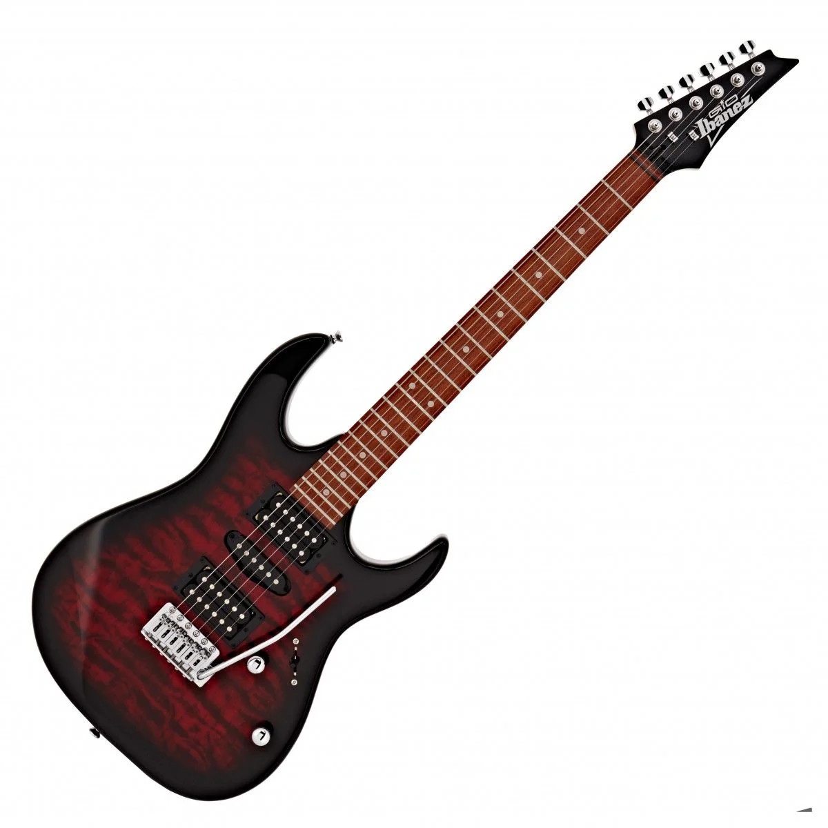 Ibanez GRX70QA Electric Guitar Kit | Transparent Red Burst - Image 3