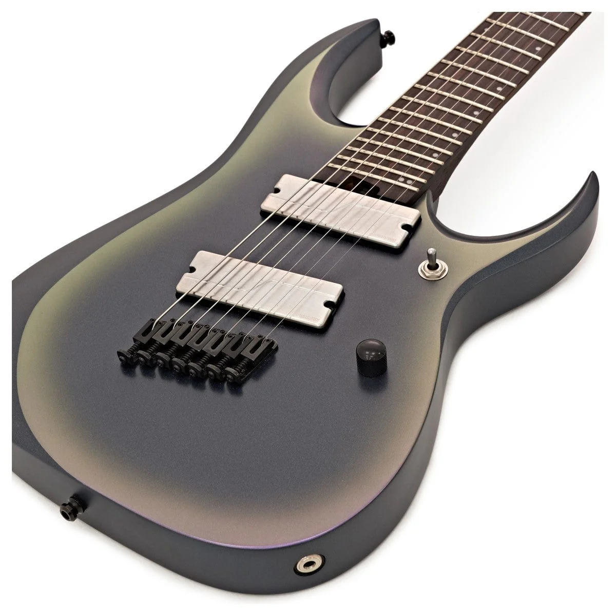 Ibanez RGD71ALMS-BAM Axion Label Multiscale 7 String Black Aurora Burst Matte Electric Guitar - Image 5