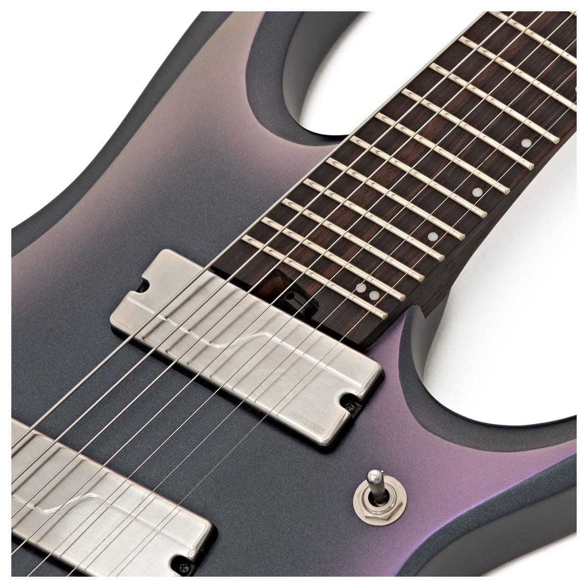 Ibanez RGD71ALMS-BAM Axion Label Multiscale 7 String Black Aurora Burst Matte Electric Guitar - Image 6