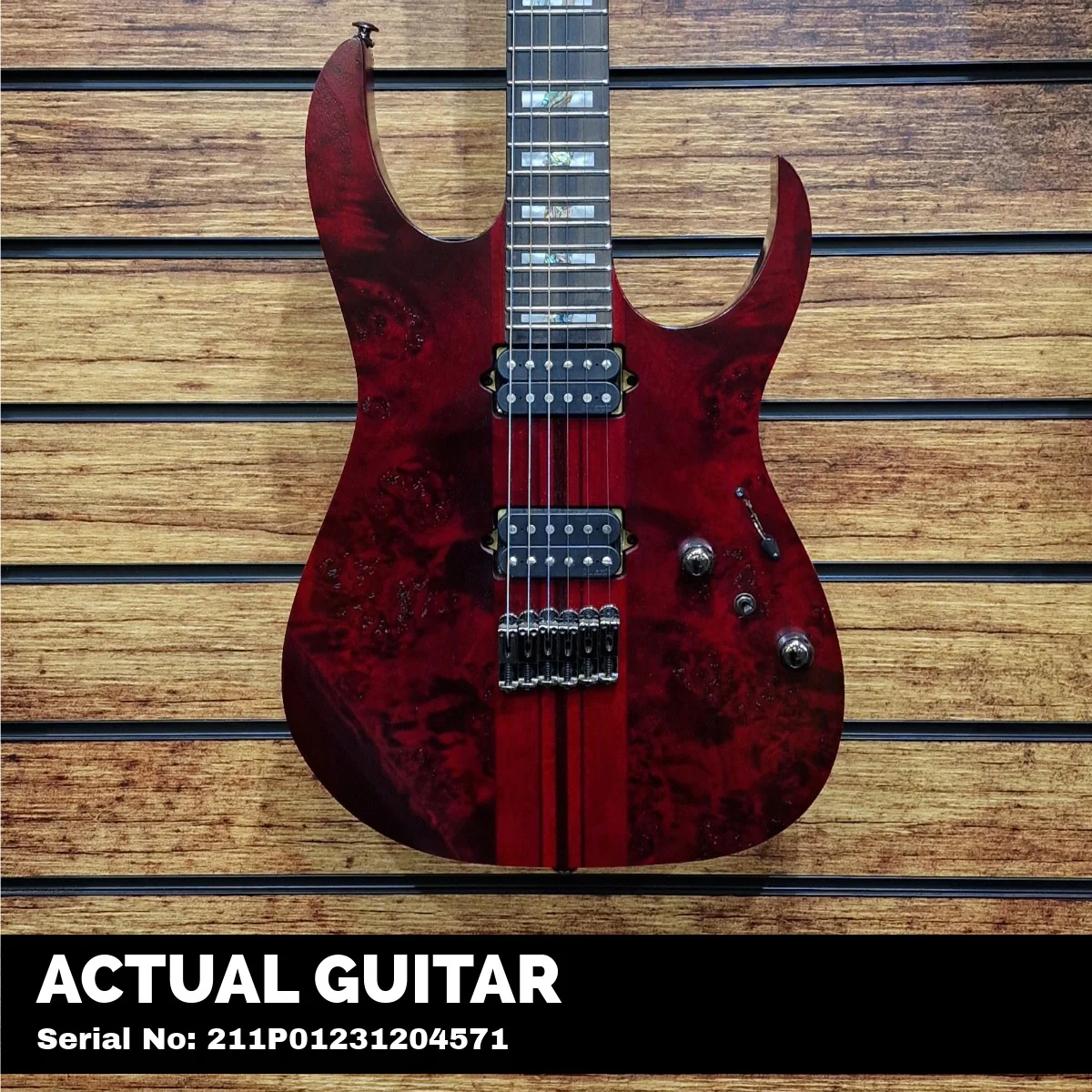 Ibanez RGT1221PB-SWL Electric Guitar; Stained Wine Red - Image 2