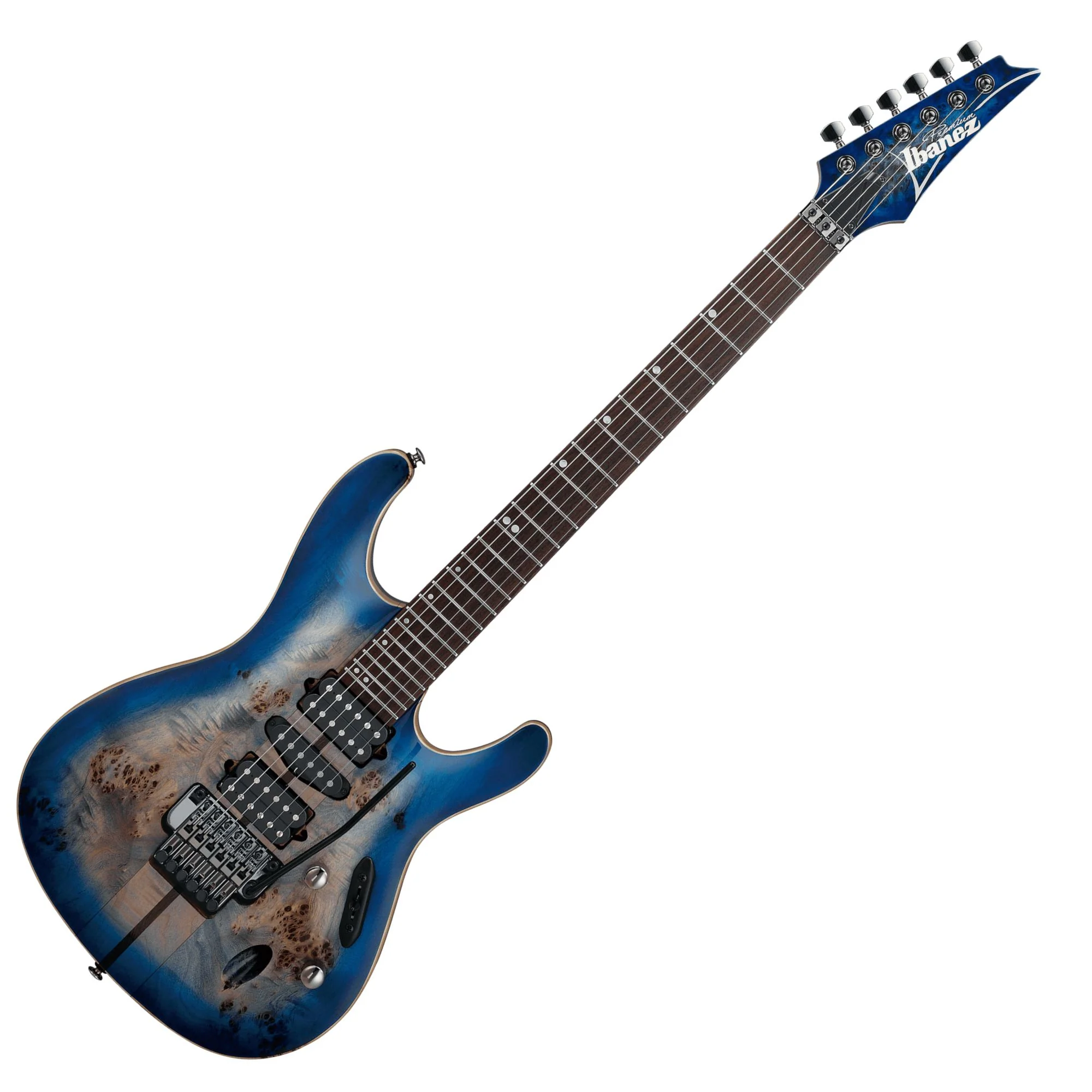 Ibanez S1070PBZ-CLB Electric Guitar; Celurean Blue Burst - Image 2