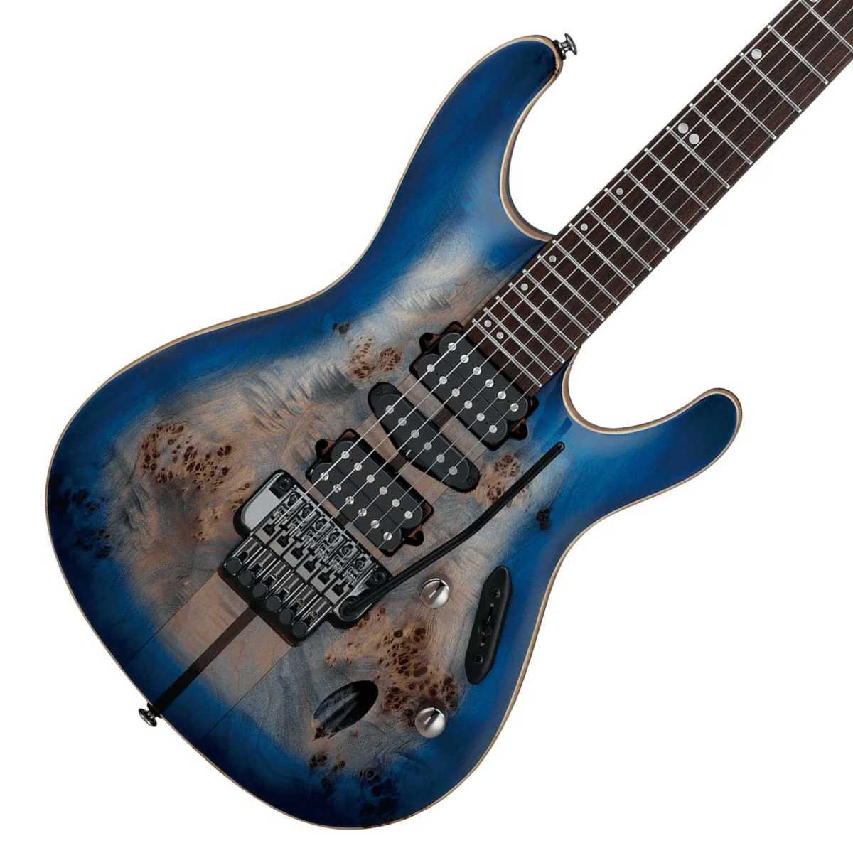 Ibanez S1070PBZ-CLB Electric Guitar; Celurean Blue Burst - Image 8