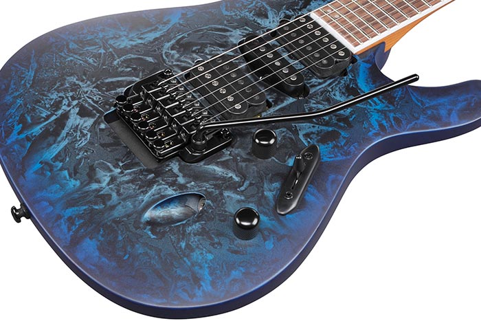 Ibanez S770-CZM Electric Guitar; Cosmic Blue Frozen Matte - Image 10