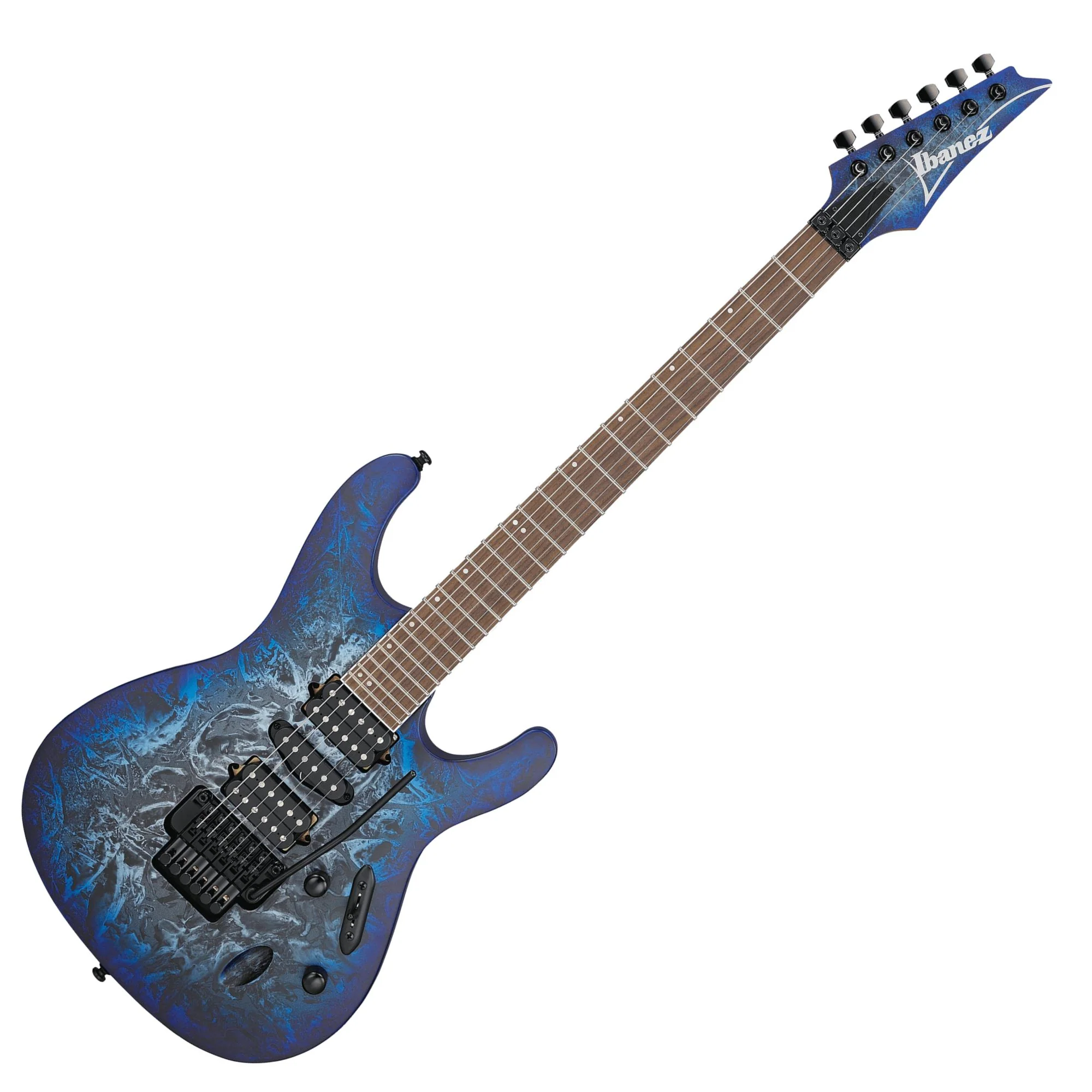 Ibanez S770-CZM Electric Guitar; Cosmic Blue Frozen Matte - Image 2