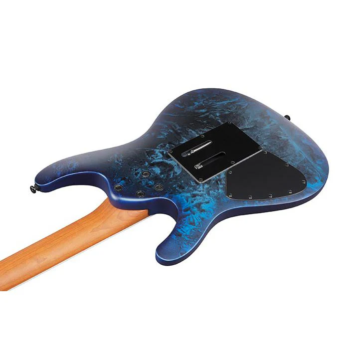 Ibanez S770-CZM Electric Guitar; Cosmic Blue Frozen Matte - Image 6