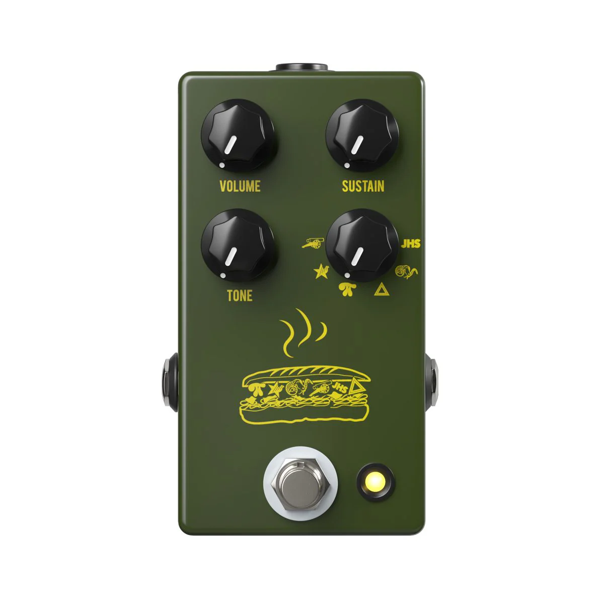 JHS Pedals Muffuletta Army Green Fuzz Effects Pedal