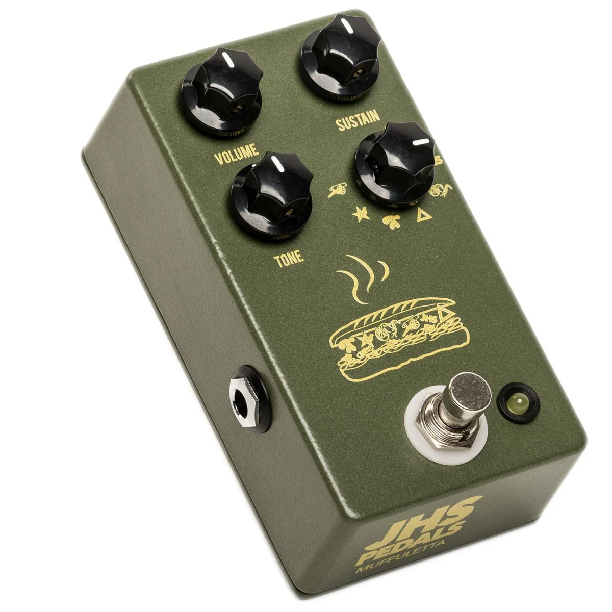 JHS Pedals Muffuletta Army Green Fuzz Effects Pedal - Image 2