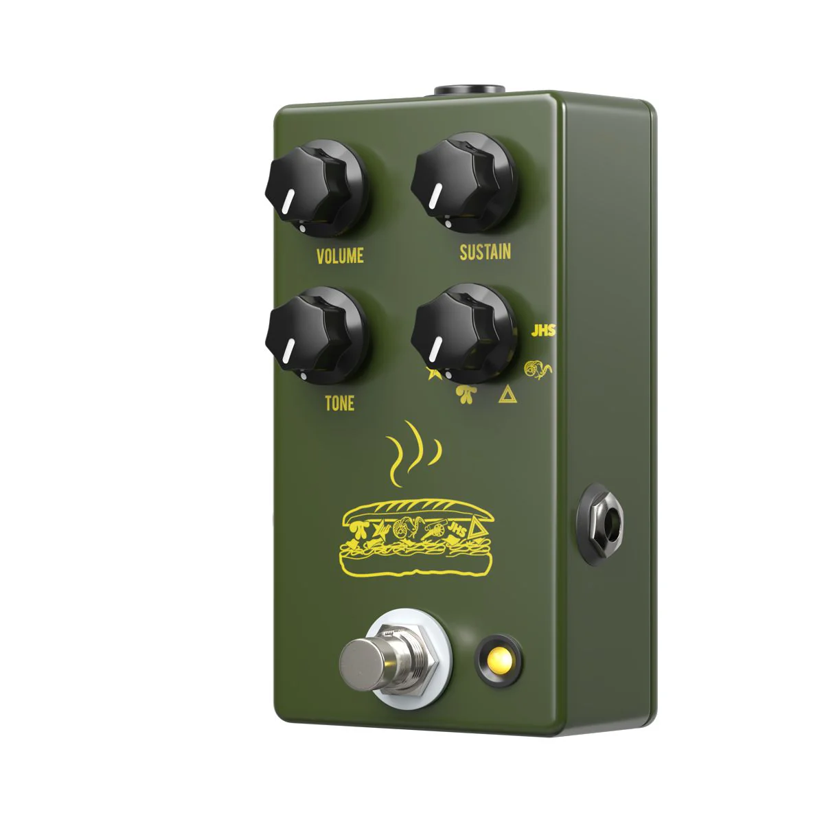 JHS Pedals Muffuletta Army Green Fuzz Effects Pedal - Image 4