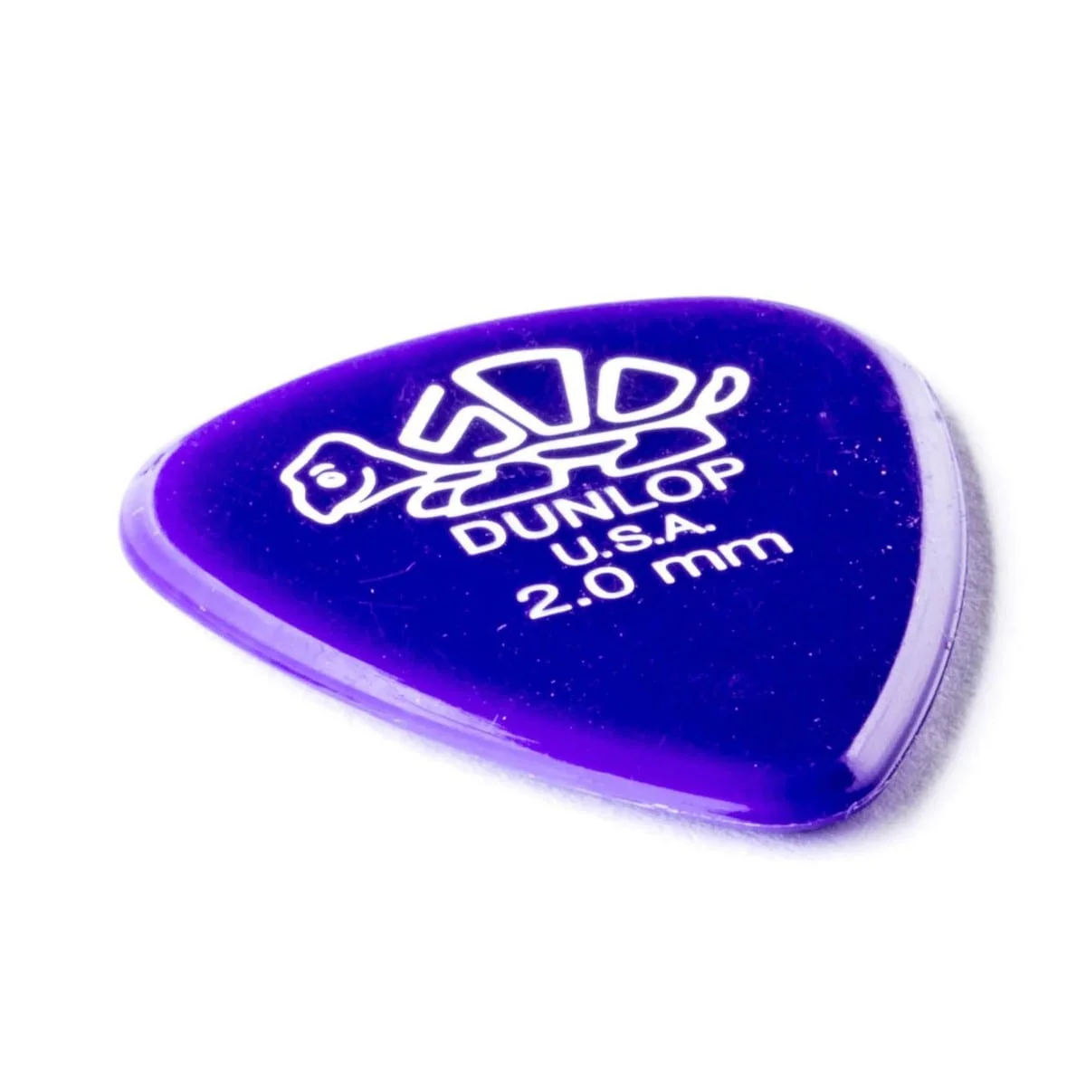 Jim Dunlop DELRIN 500 Plectrums 2.0MM PURPLE 12 Pack - Image 3