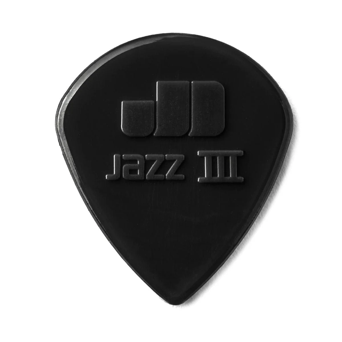 Jim Dunlop Nylon Jazz III Plectrums Black 1.38mm 6 Pack - Image 2