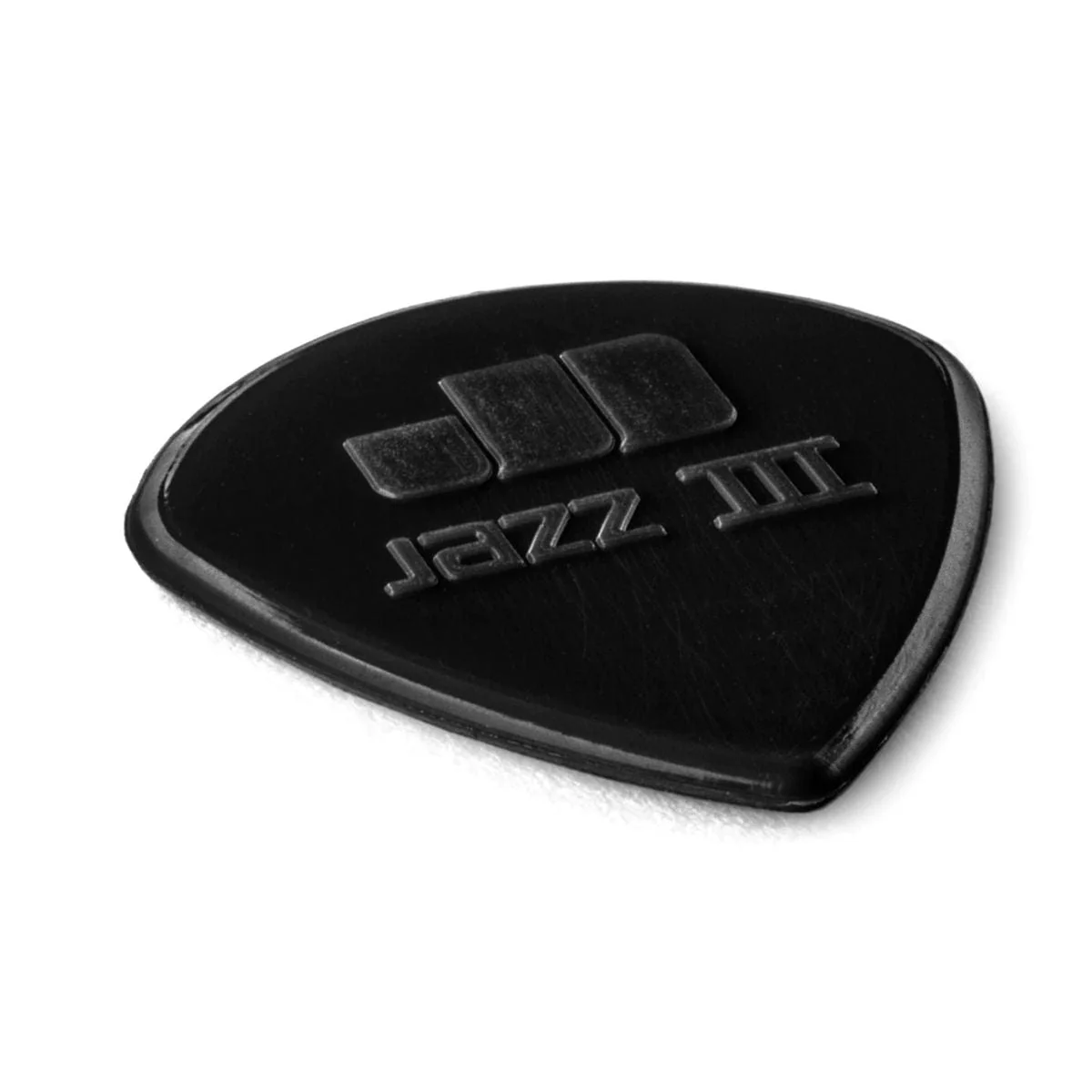 Jim Dunlop Nylon Jazz III Plectrums Black 1.38mm 6 Pack - Image 3