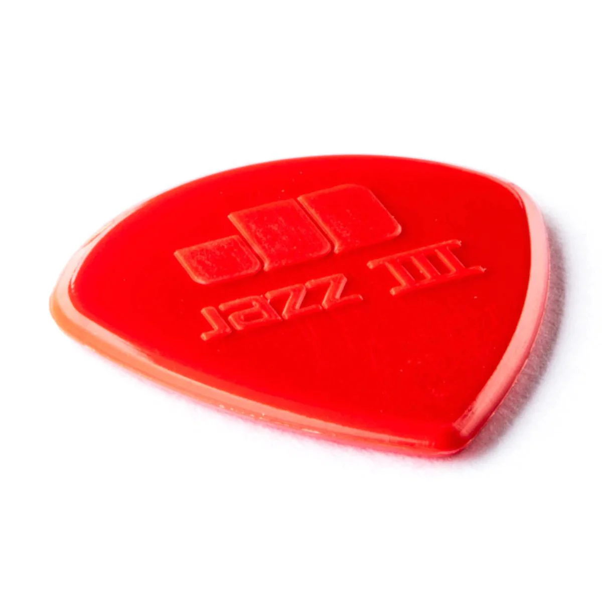 Jim Dunlop Nylon Jazz III Plectrums Red 1.38mm 6 Pack - Image 3