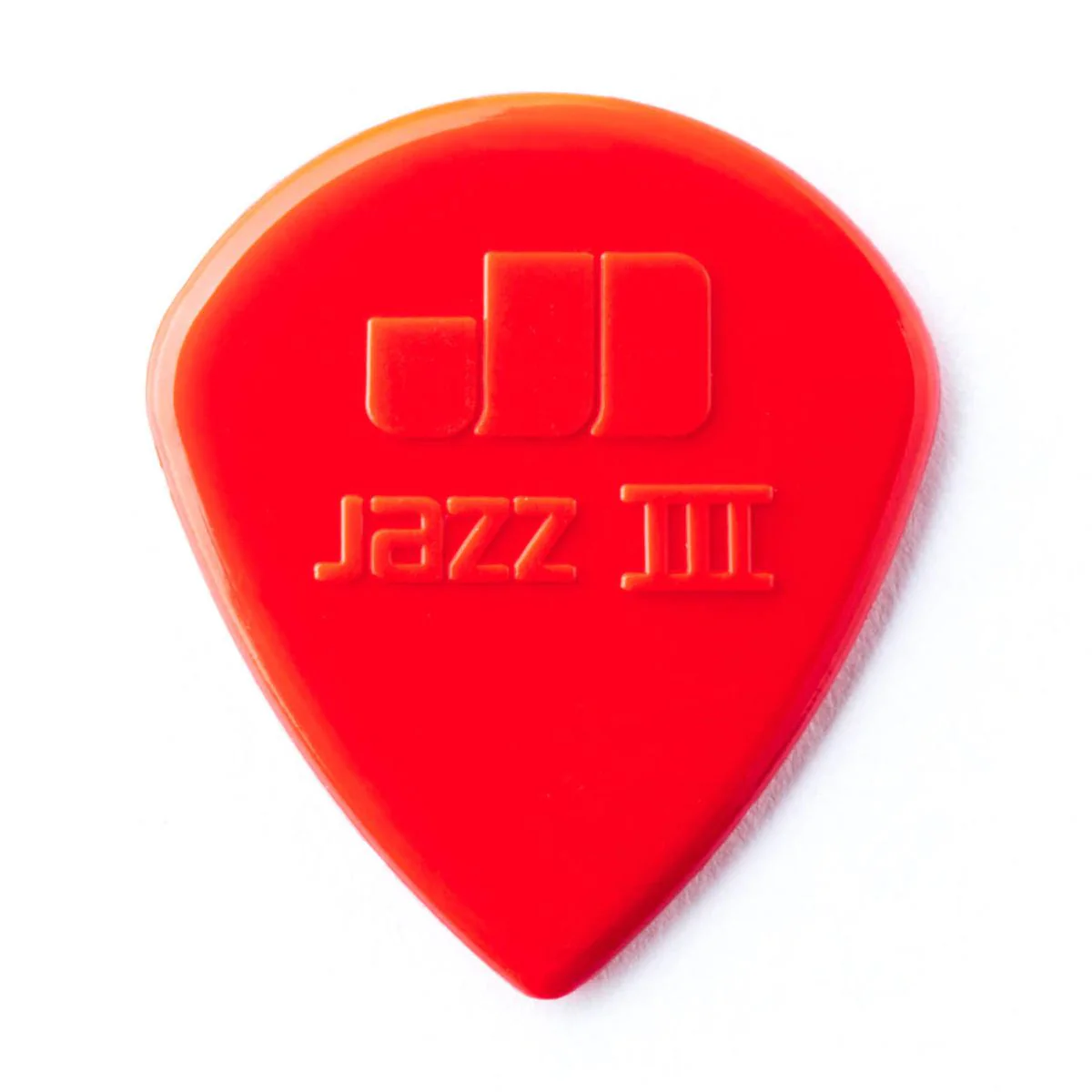 Jim Dunlop Nylon Jazz III Plectrums Red 1.38mm 6 Pack - Image 4