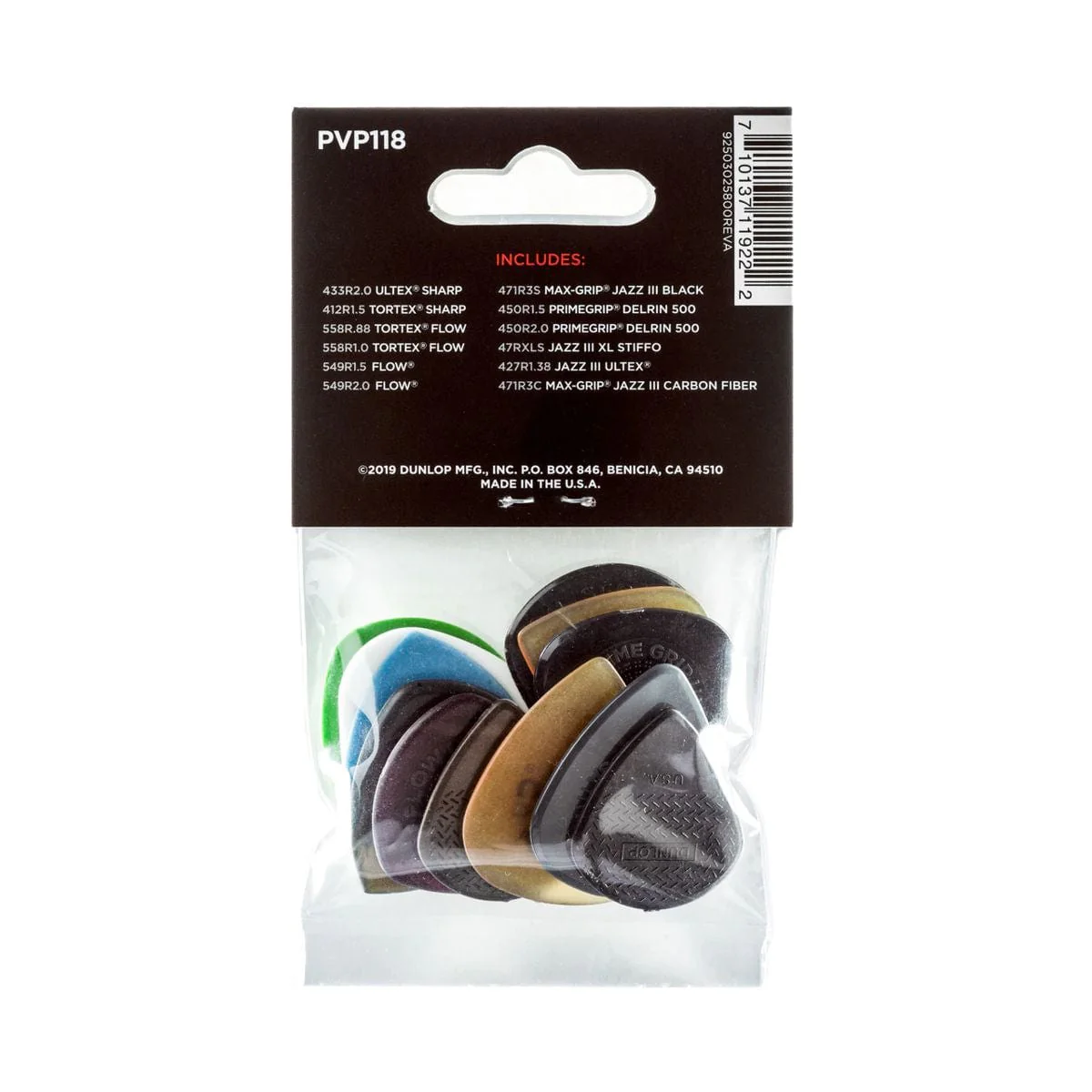 Jim Dunlop Variety Plectrums Shred 12 Pack - Image 2