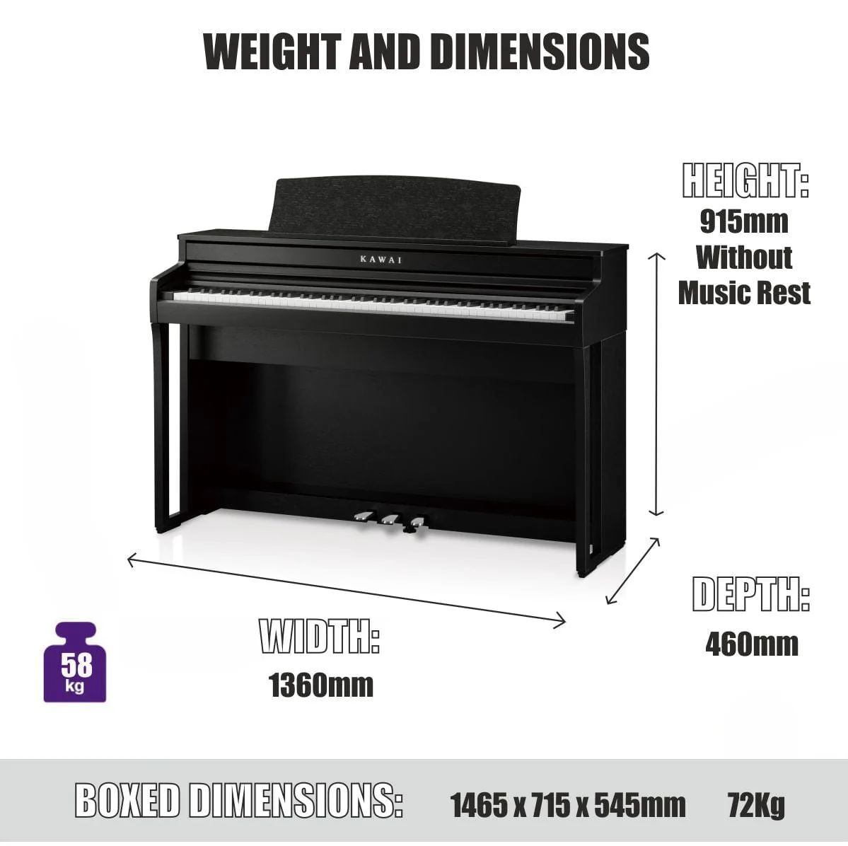 Kawai CA401 Satin Black Digital Piano - Image 13