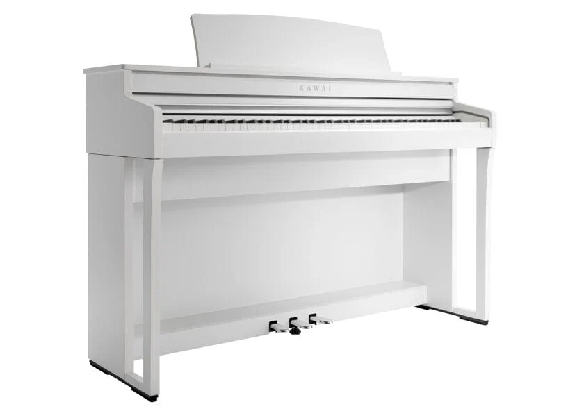 Kawai CA401 Satin White with Piano Stool & Kawai SH9 Headphones - Image 13