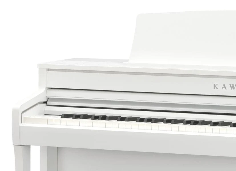 Kawai CA501 White with Piano Stool & Kawai SH9 Headphones - Image 8