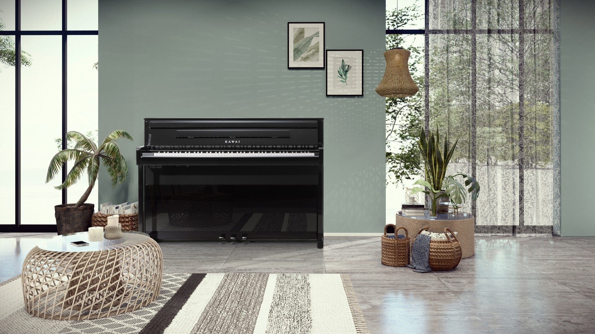 Kawai CA901 Digital Piano Concert Package; Polished Ebony - Image 5