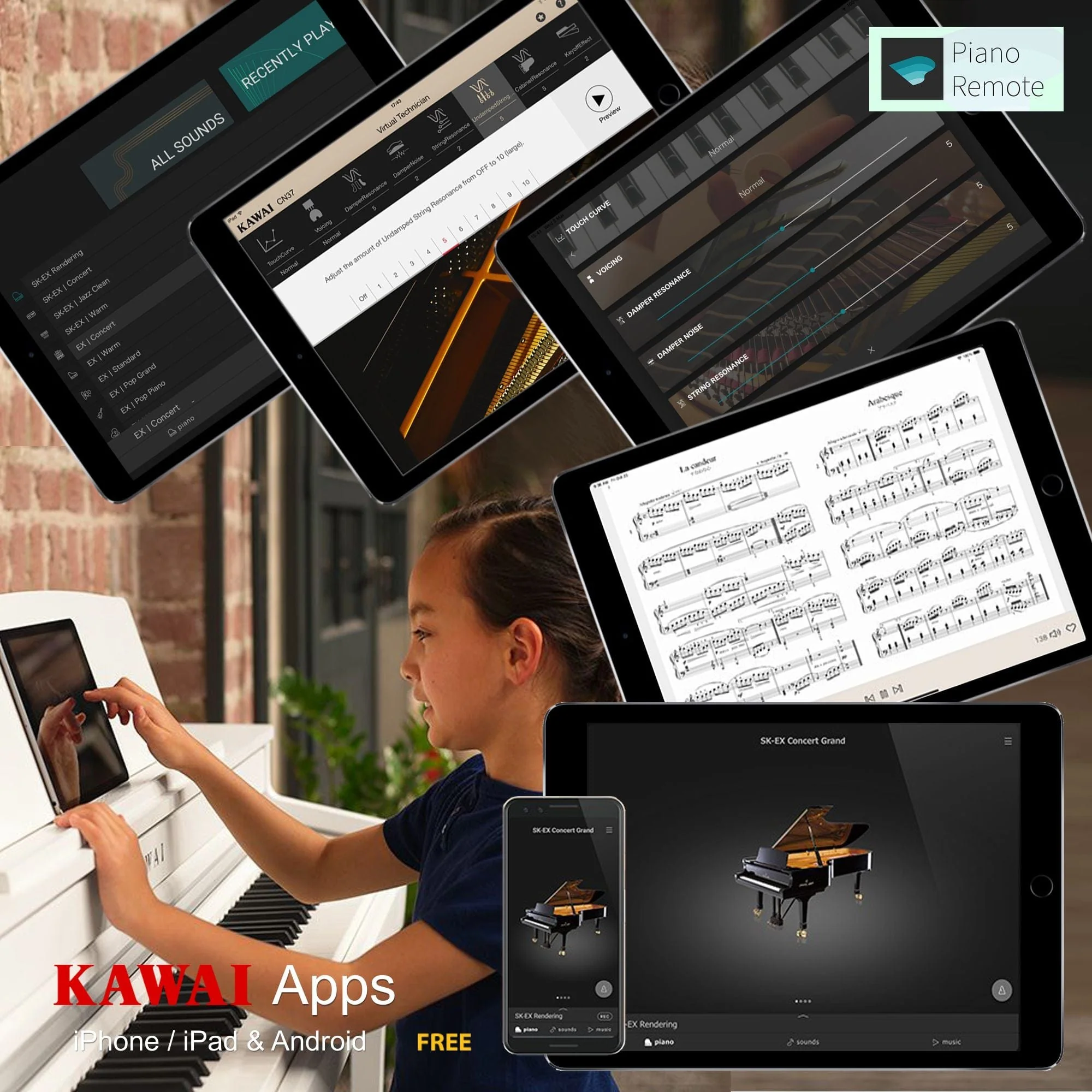 Kawai CA901 with Piano Stool & Kawai SH9 Headphones; Rosewood - Image 5