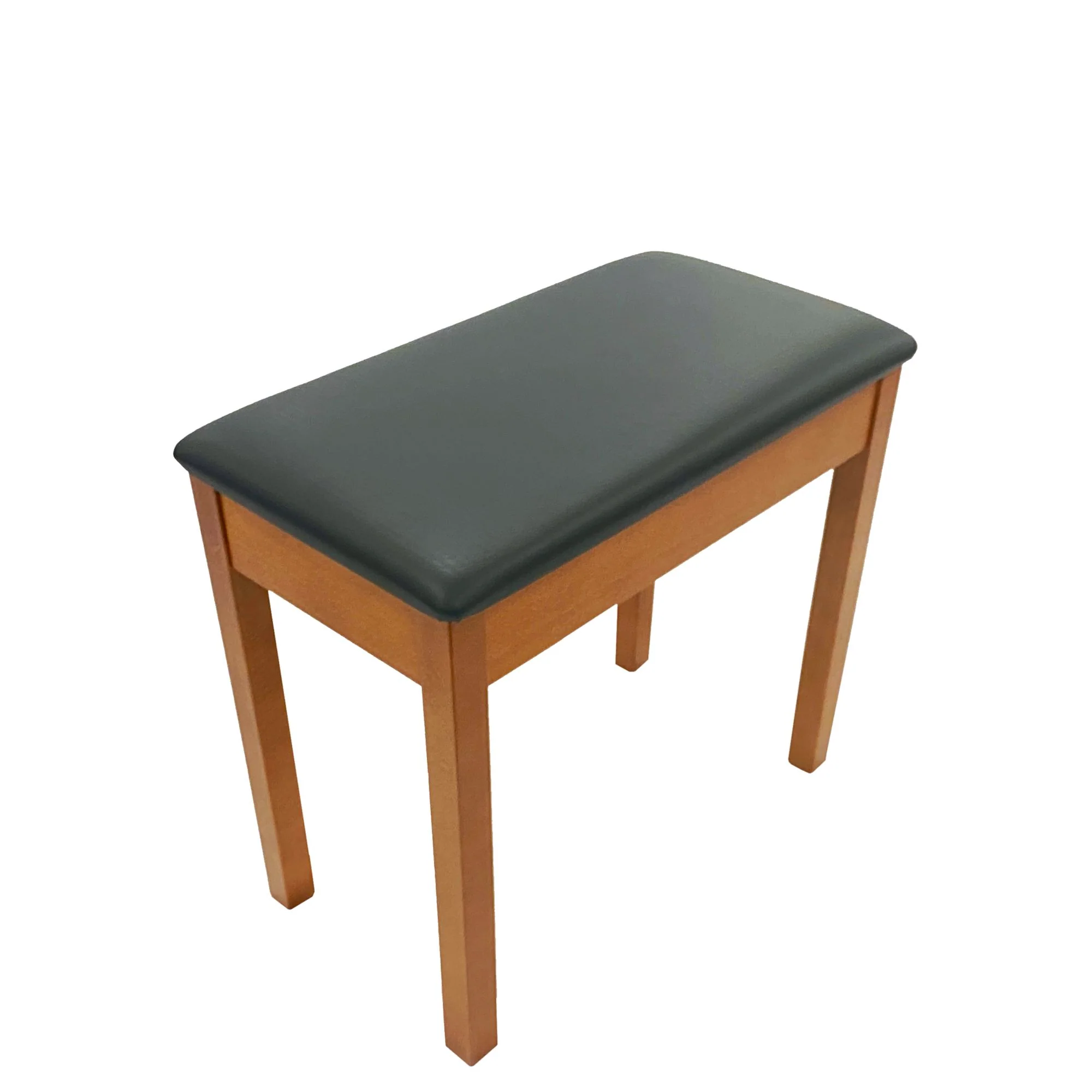 Kawai Cherry Piano Stool with Black Vinyl Top - Image 4