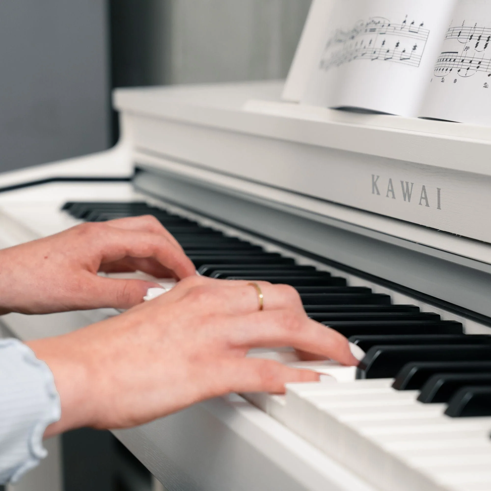 Kawai CN201 Digital Piano; Satin White - Image 6