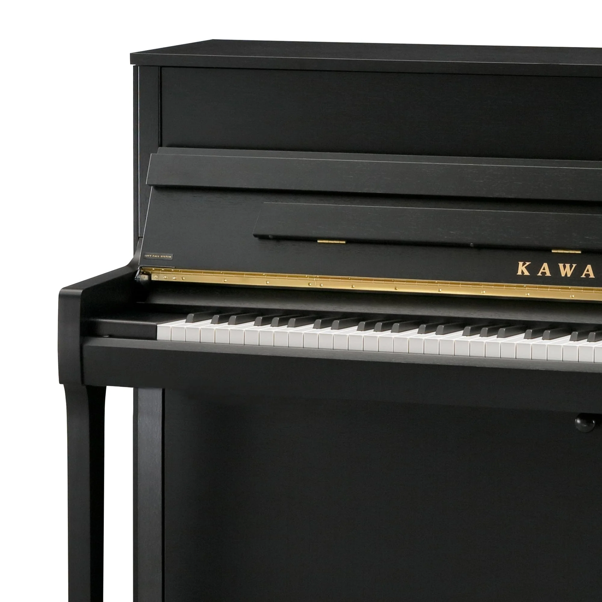 Kawai E200 Studio Upright Piano; Satin Black - Image 6
