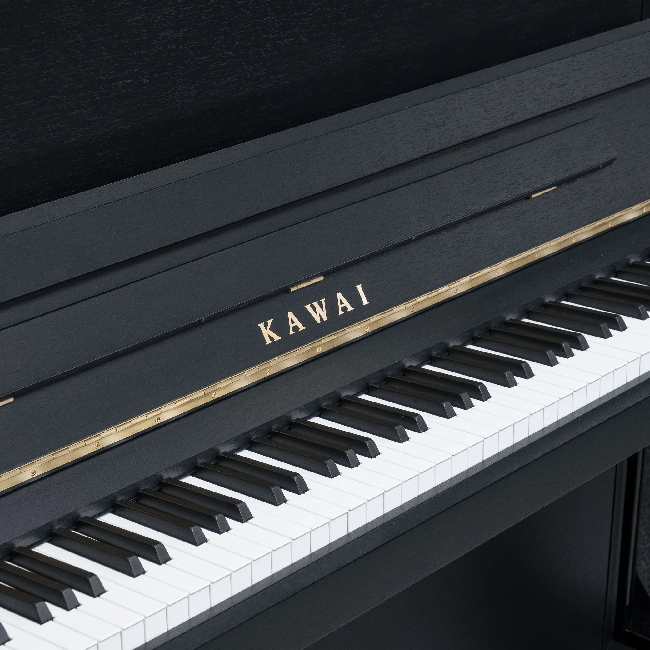 Kawai E300 Upright Piano; Satin Black - Image 6