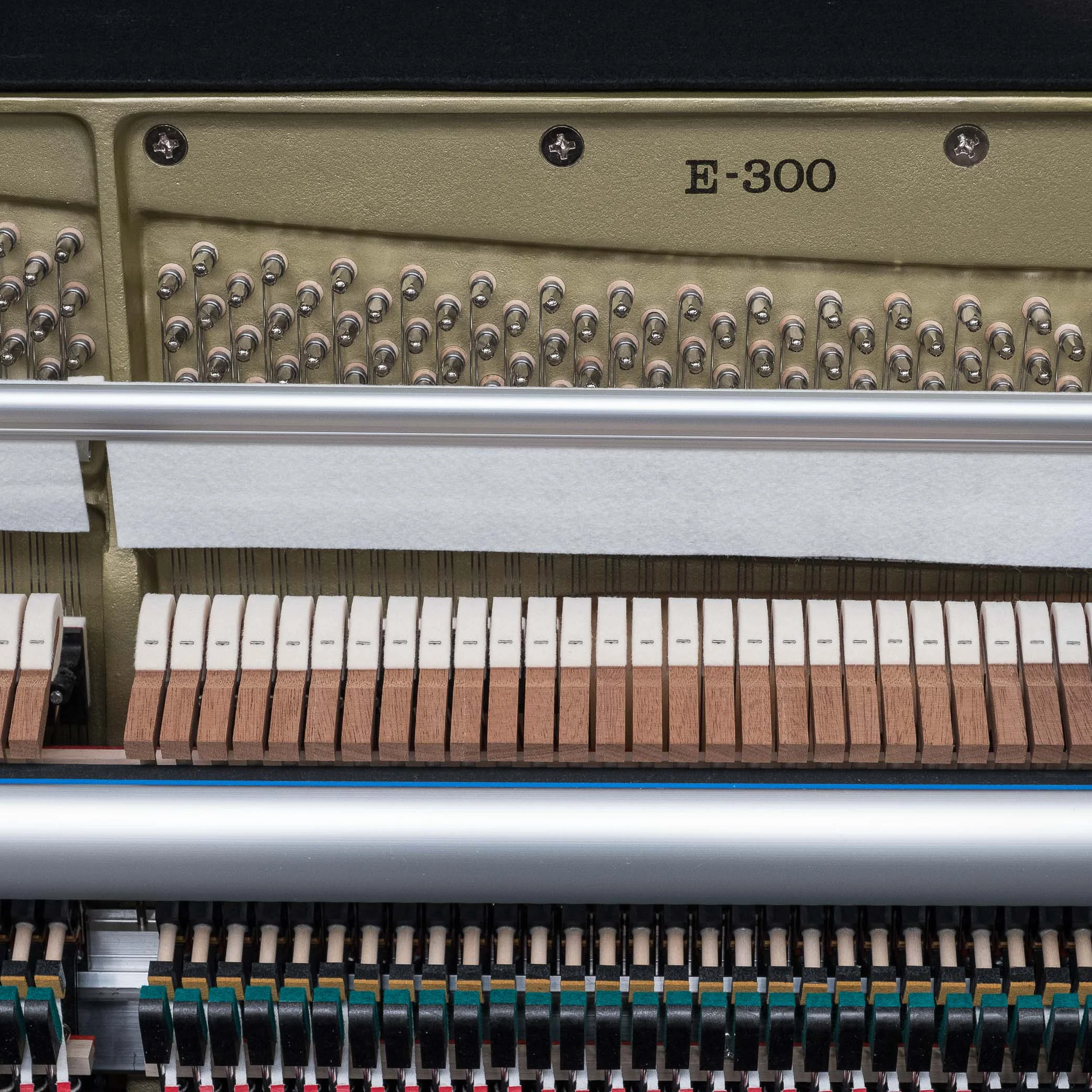 Kawai E300 Upright Piano; Satin Black - Image 7