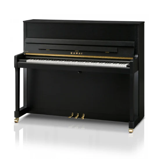 Kawai E300 Upright Piano; Satin Black - Image 9