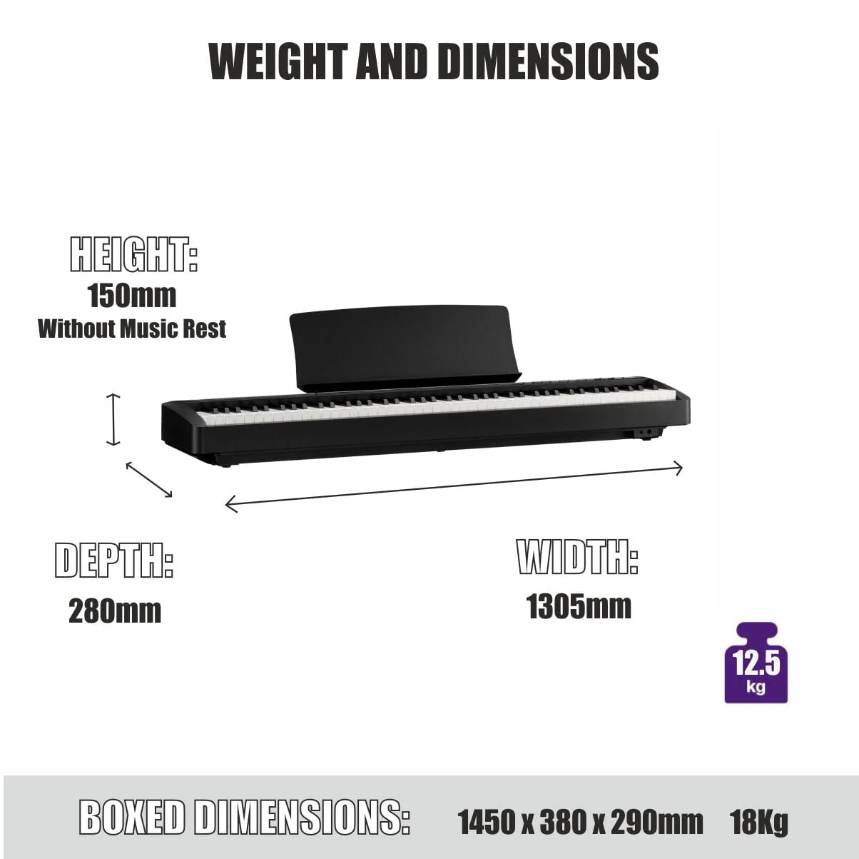 Kawai ES120 Digital Piano; White Upgraded Package - Image 14