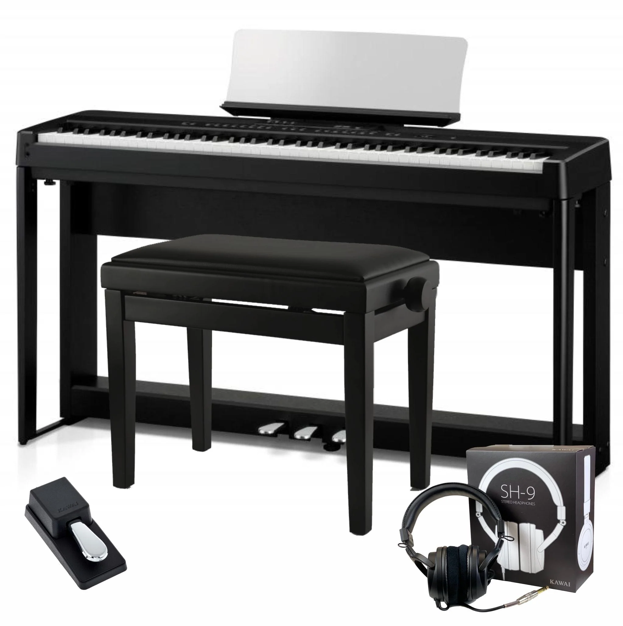 Kawai ES520 Digital Piano; Black Elite Package