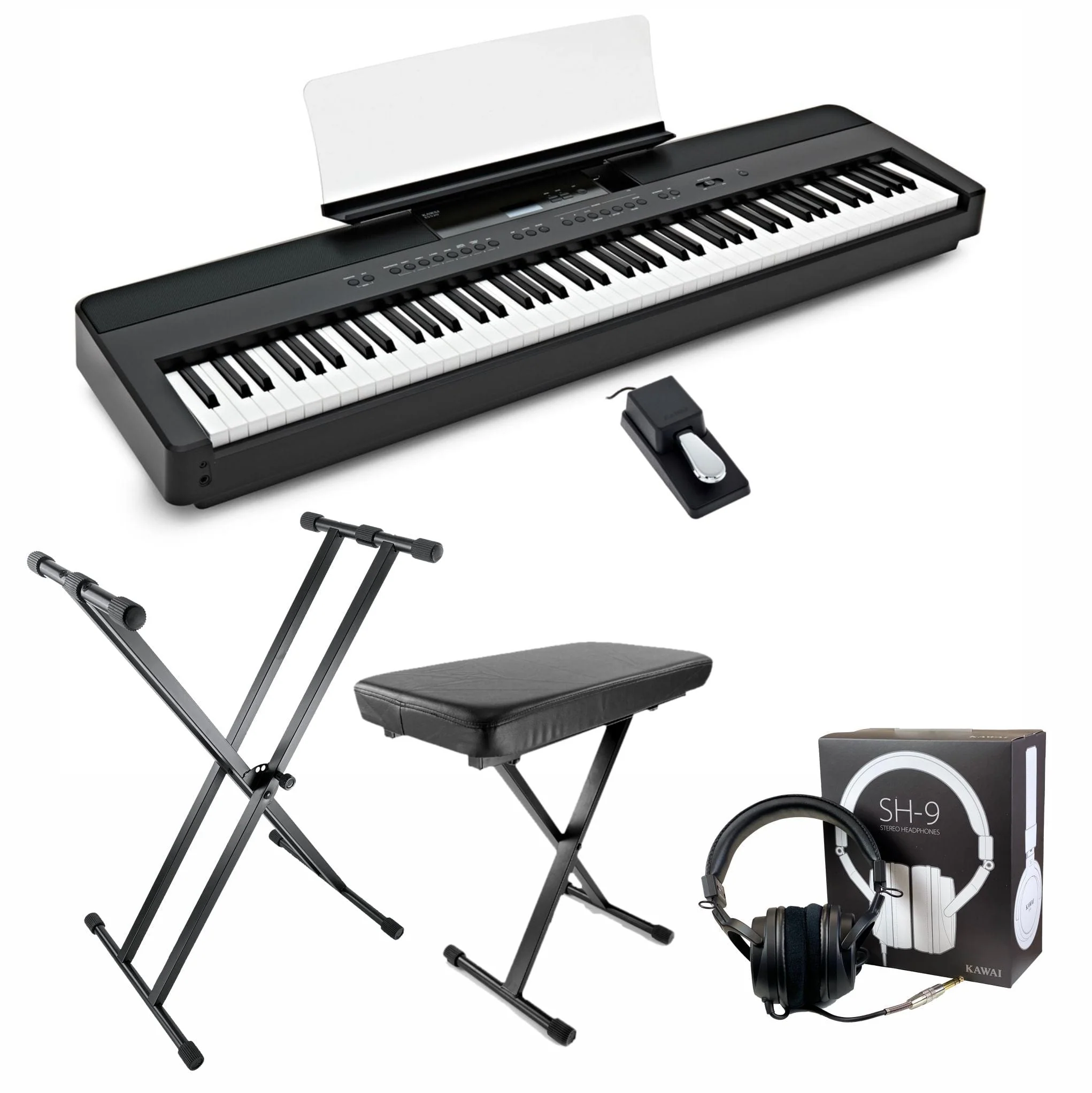 Kawai ES520 Digital Piano; Black Upgraded Package - Image 2