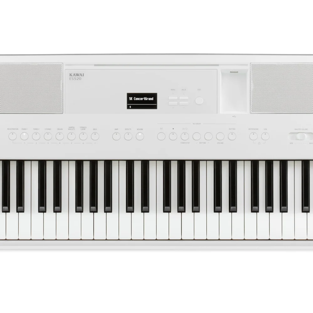 Kawai ES520 Digital Piano; White - Image 7