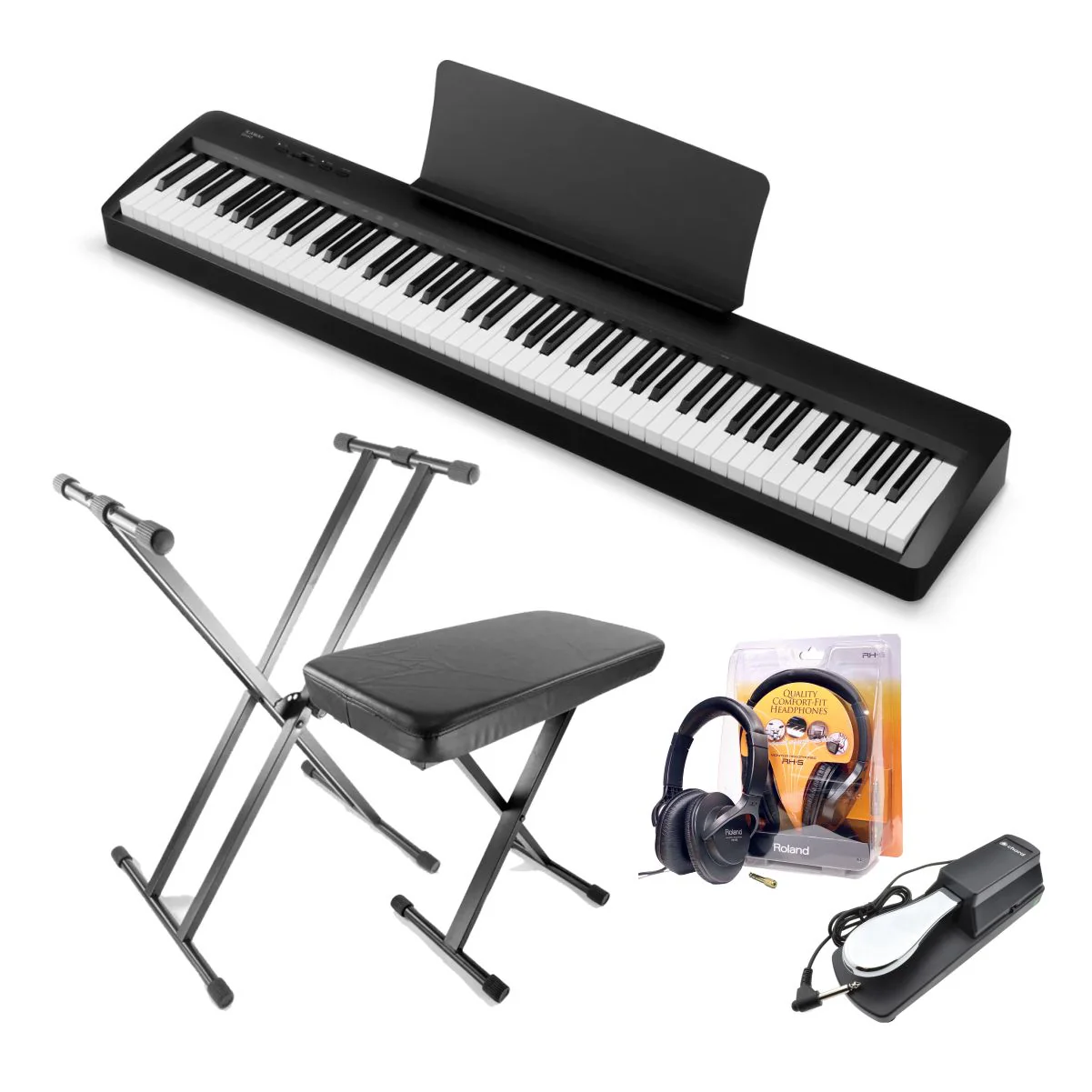 Kawai ES60 Digital Piano Upgraded Bundle; Black