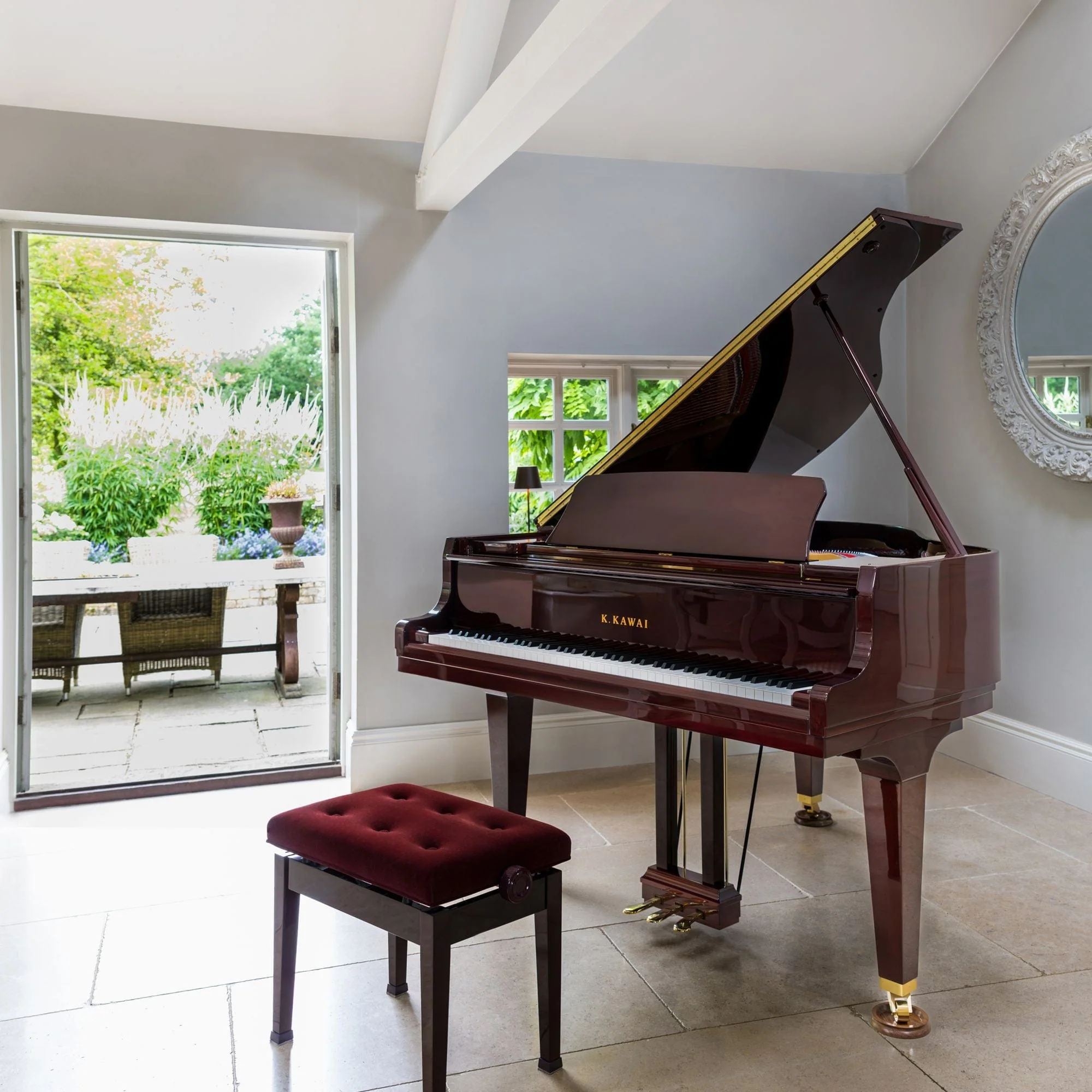Kawai GL10 153cm Grand Piano; Polished Mahogany - Image 2