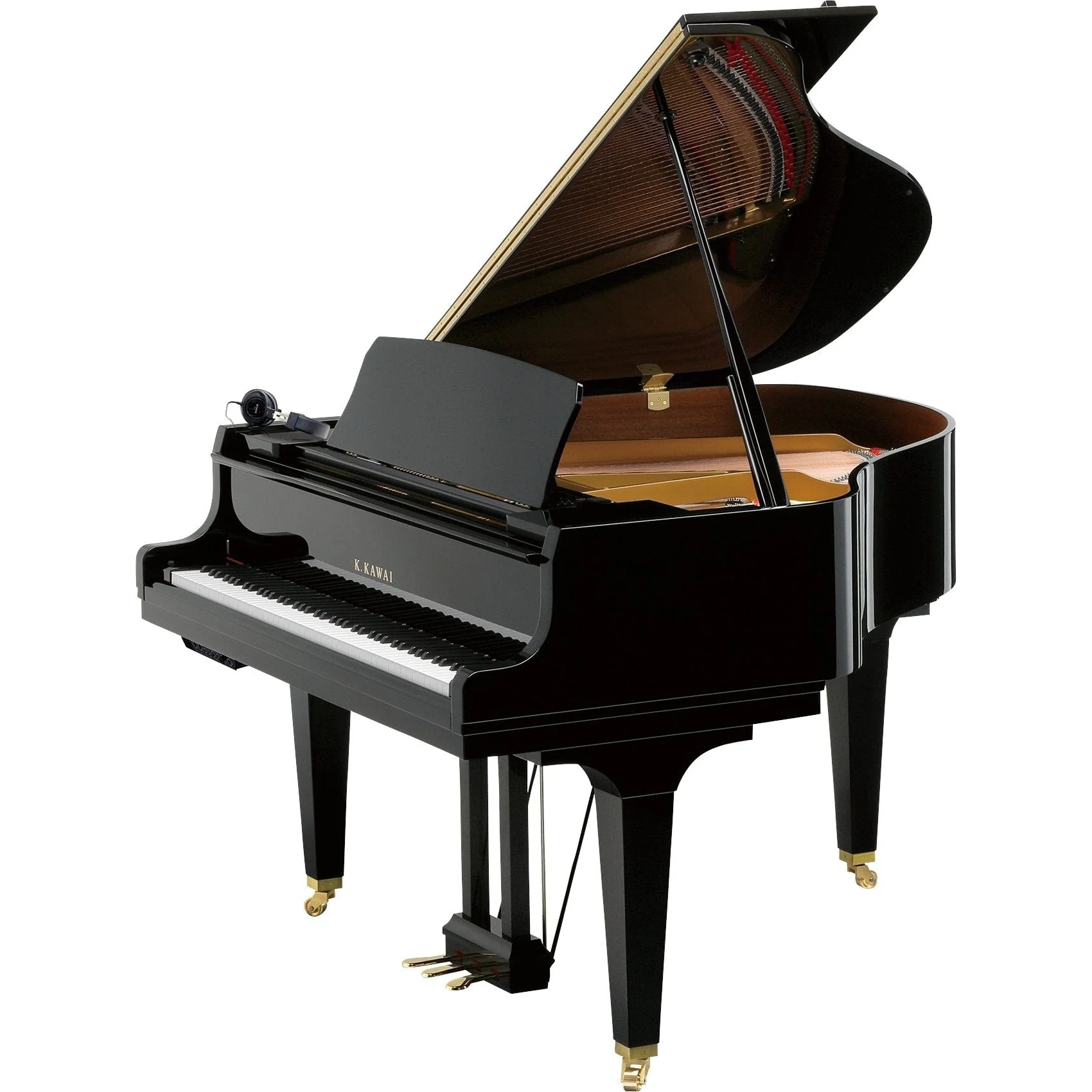 Kawai GL10 ATX4 Anytime Silent Grand Piano; Polished Ebony with Free Concert Stool - Image 3