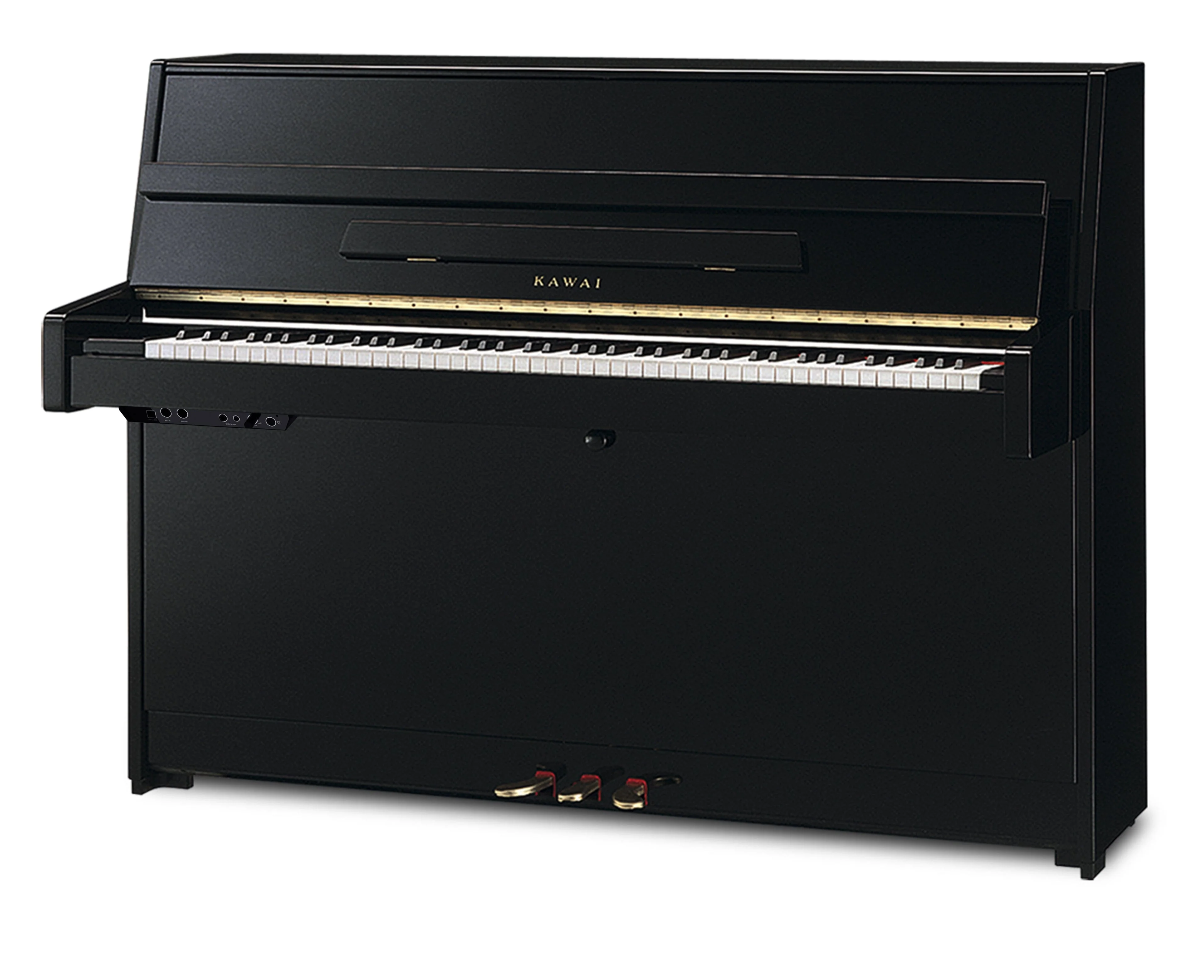 Kawai K15 ATX3-L Anytime Silent Upright Piano; Black Polished - Image 13