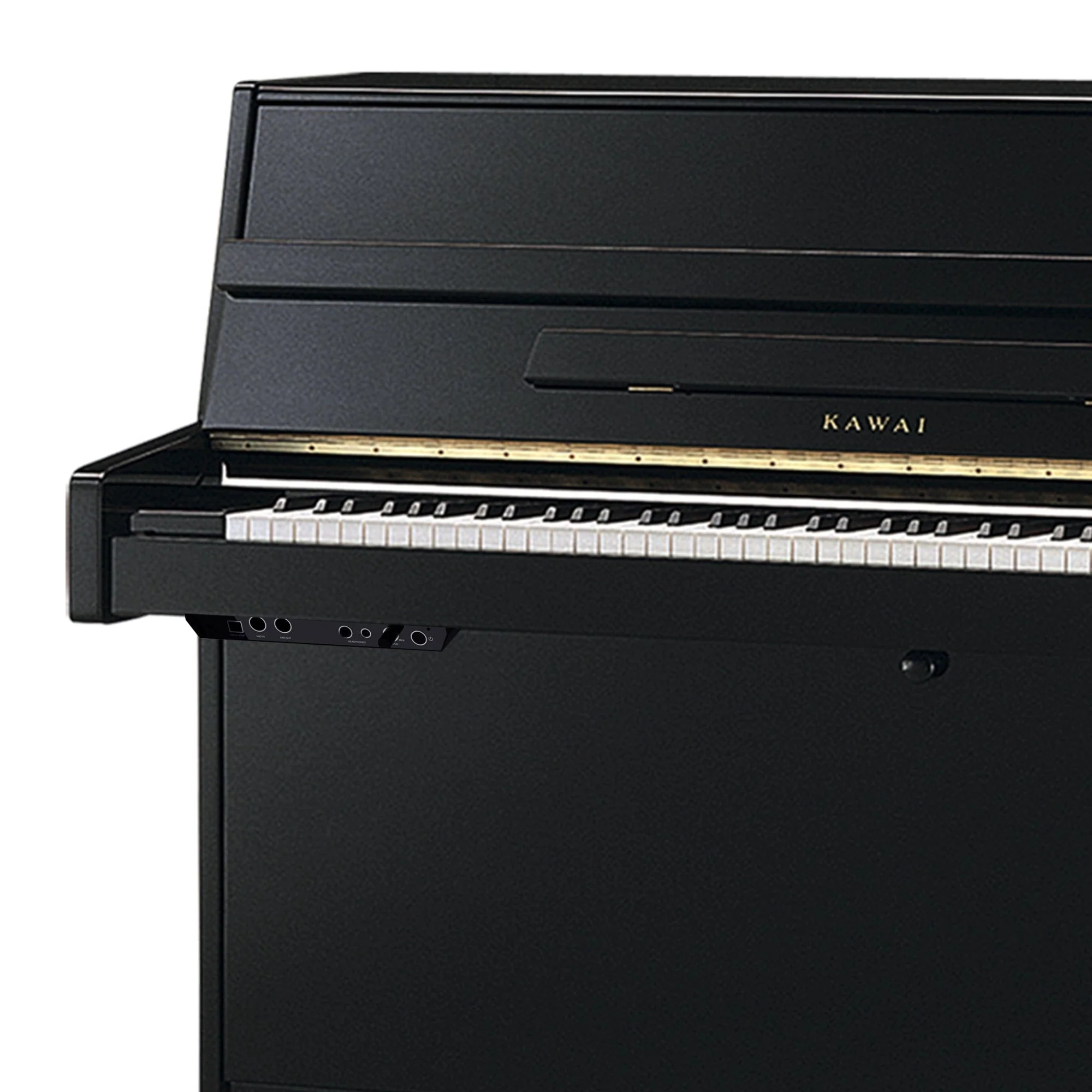 Kawai K15 ATX3-L Anytime Silent Upright Piano; Black Polished - Image 14
