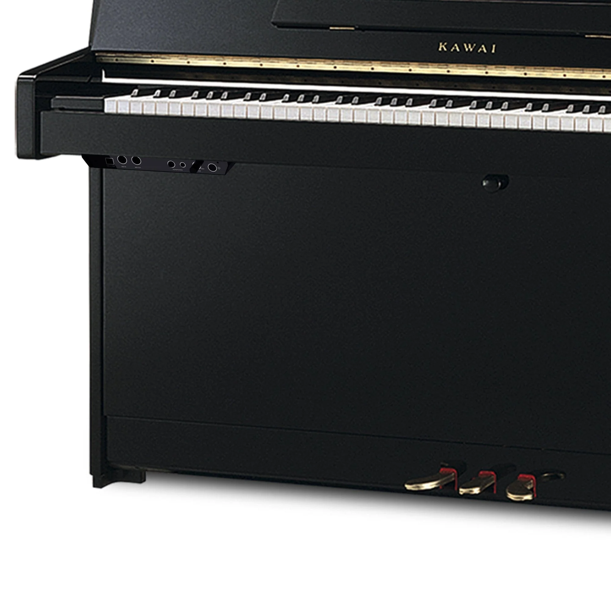 Kawai K15 ATX3-L Anytime Silent Upright Piano; Black Polished - Image 15