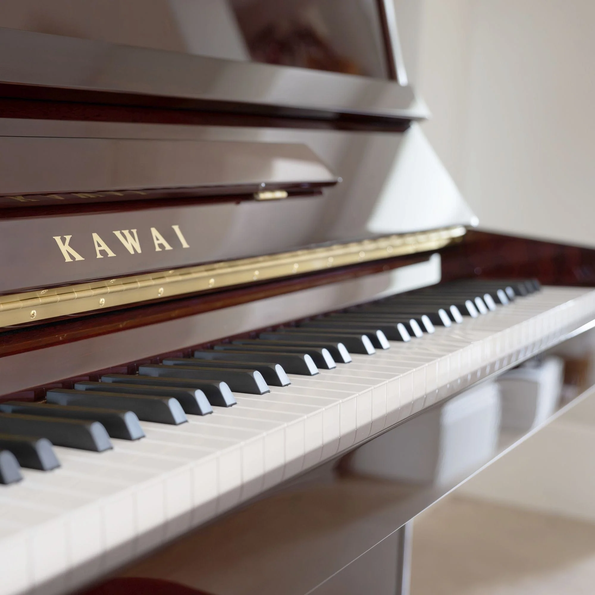 Kawai K15E Upright Piano; Mahogany Polished - Image 4