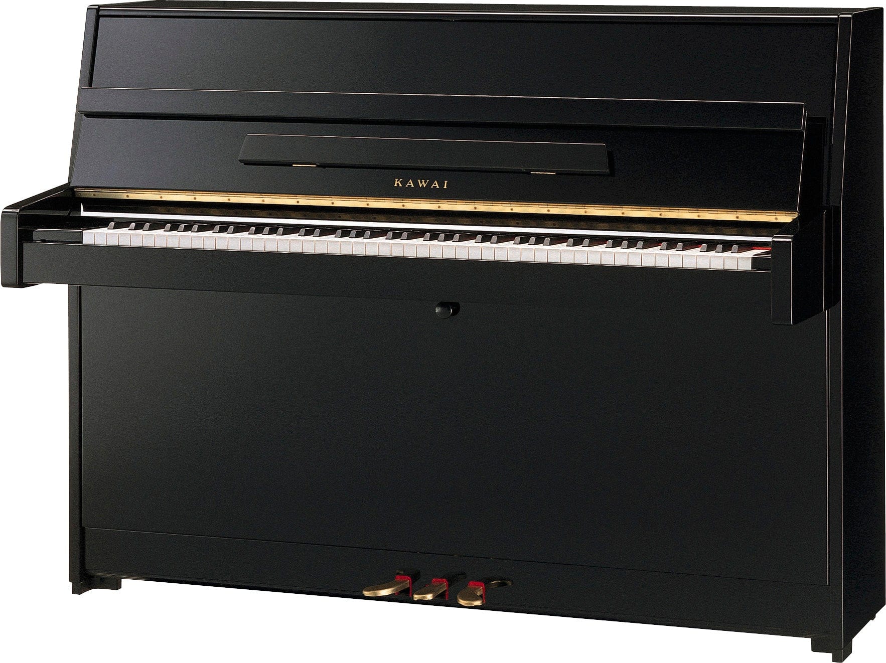 Kawai K15E Upright Piano; Polished Ebony - Image 4