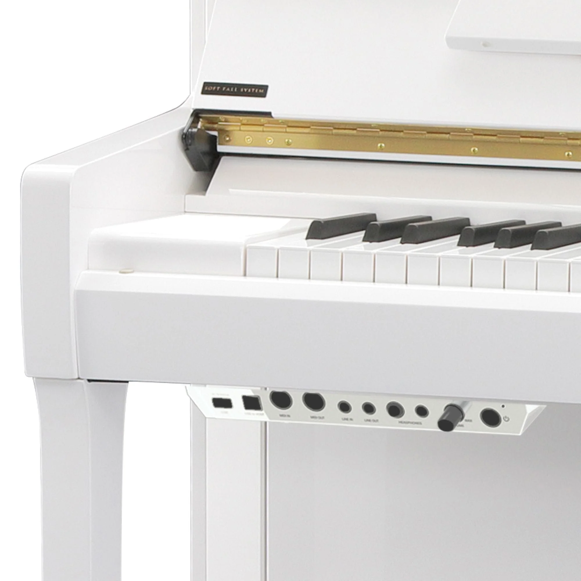 Kawai K200 ATX4 Anytime Silent Upright Piano; Snow White Polished - Image 3