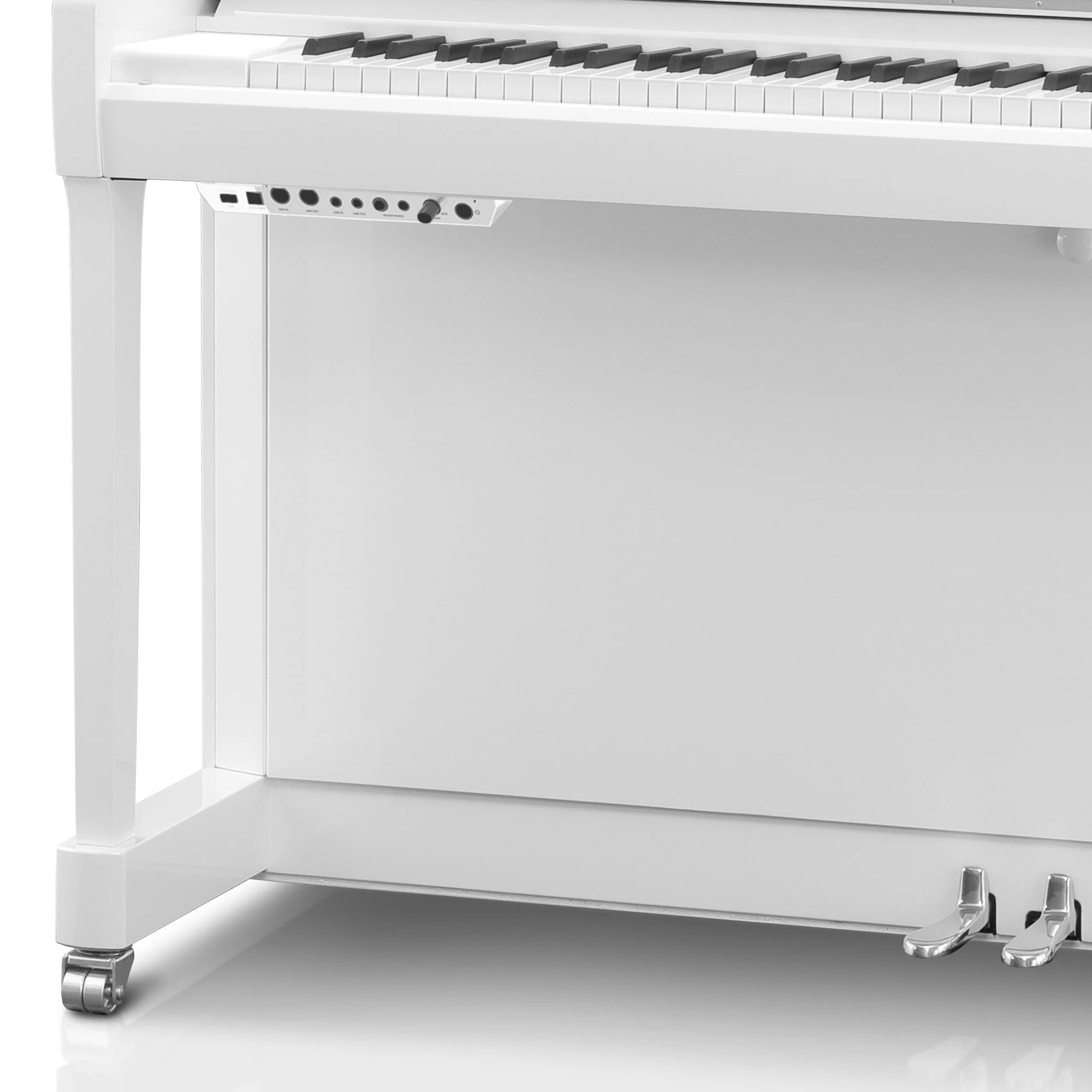 Kawai K200 ATX4 Anytime Silent Upright Piano; Snow White Polished & Silver Fittings - Image 12