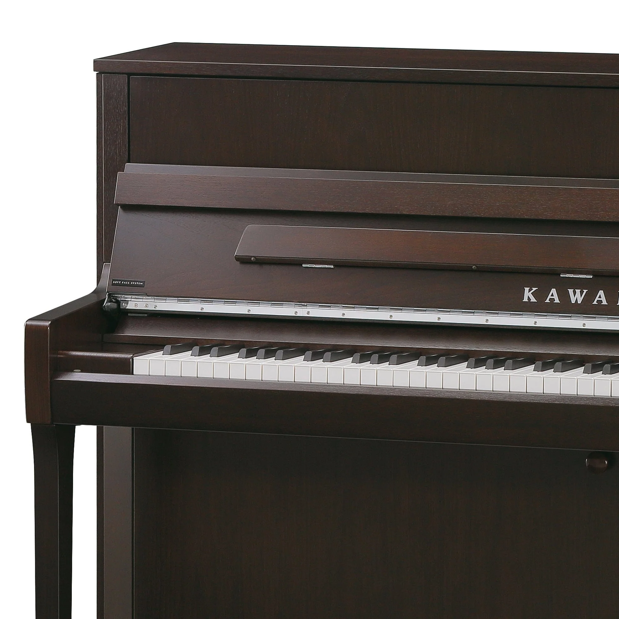 Kawai K200 Upright Piano; Dark Walnut & Silver Fittings - Image 5