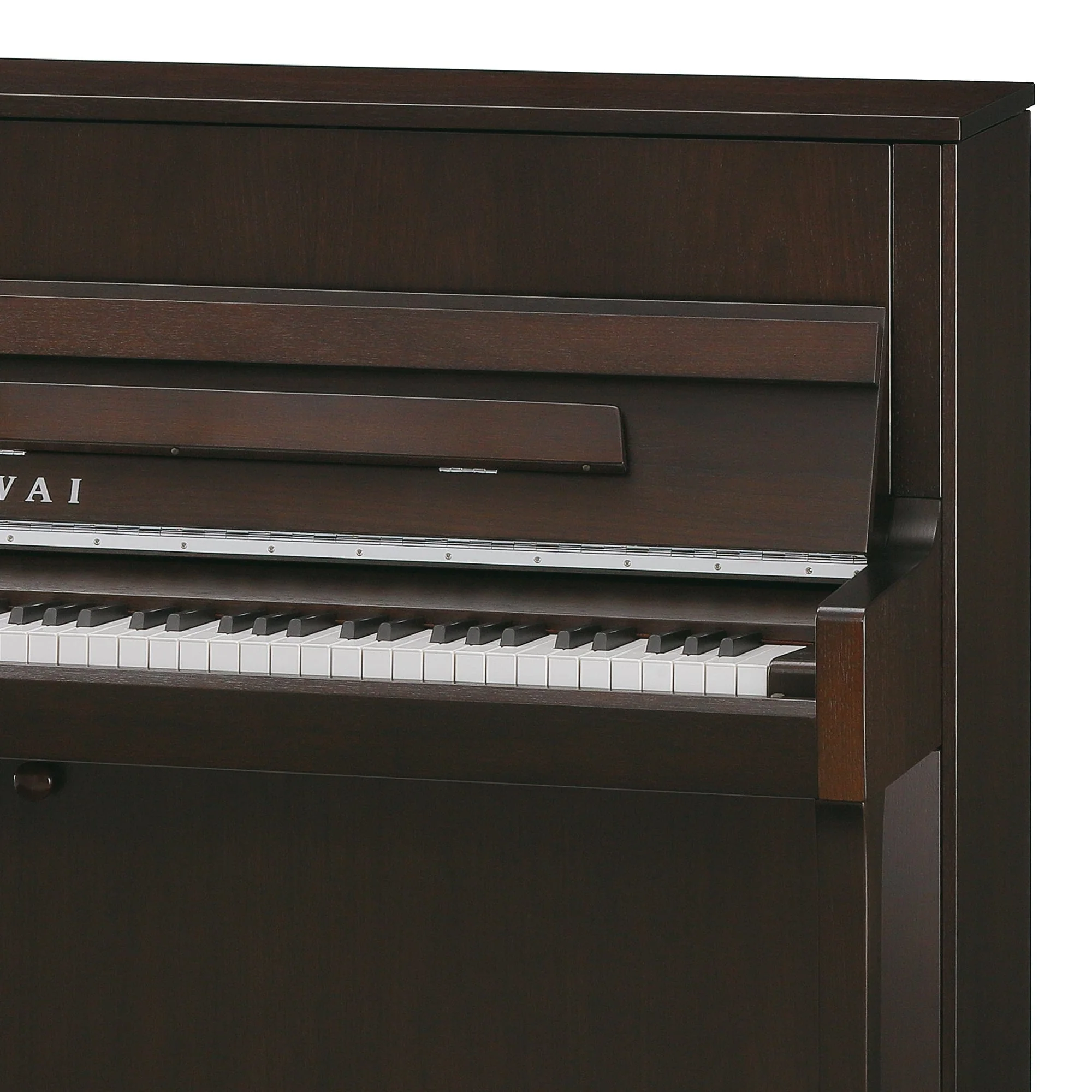 Kawai K200 Upright Piano; Dark Walnut & Silver Fittings - Image 6